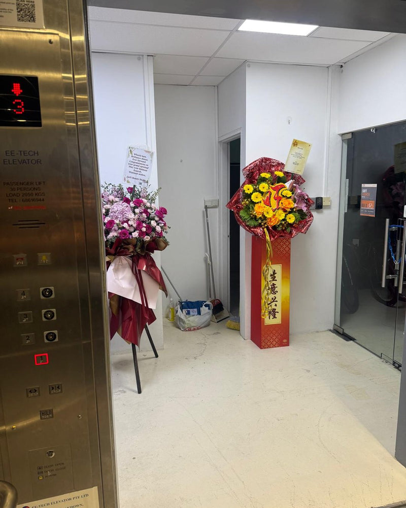 Level 3 lift lobby with the Ride In Style glass door on the right