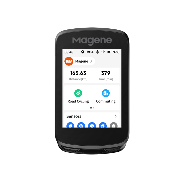 Magene C606 V2 GPS Touchscreen Smart Bike Computer | Polar Night Black