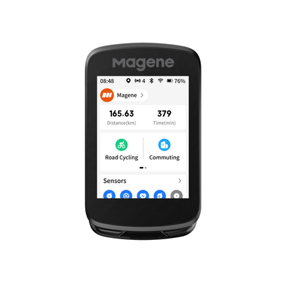 Magene C606 V2 GPS Touchscreen Smart Bike Computer | Polar Night Black
