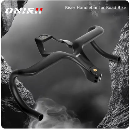 Onirii RH ONE 2025 Integrated Carbon Road Handlebar, Universal Rise for OD1 Steerer / Head Tube with Computer Mount