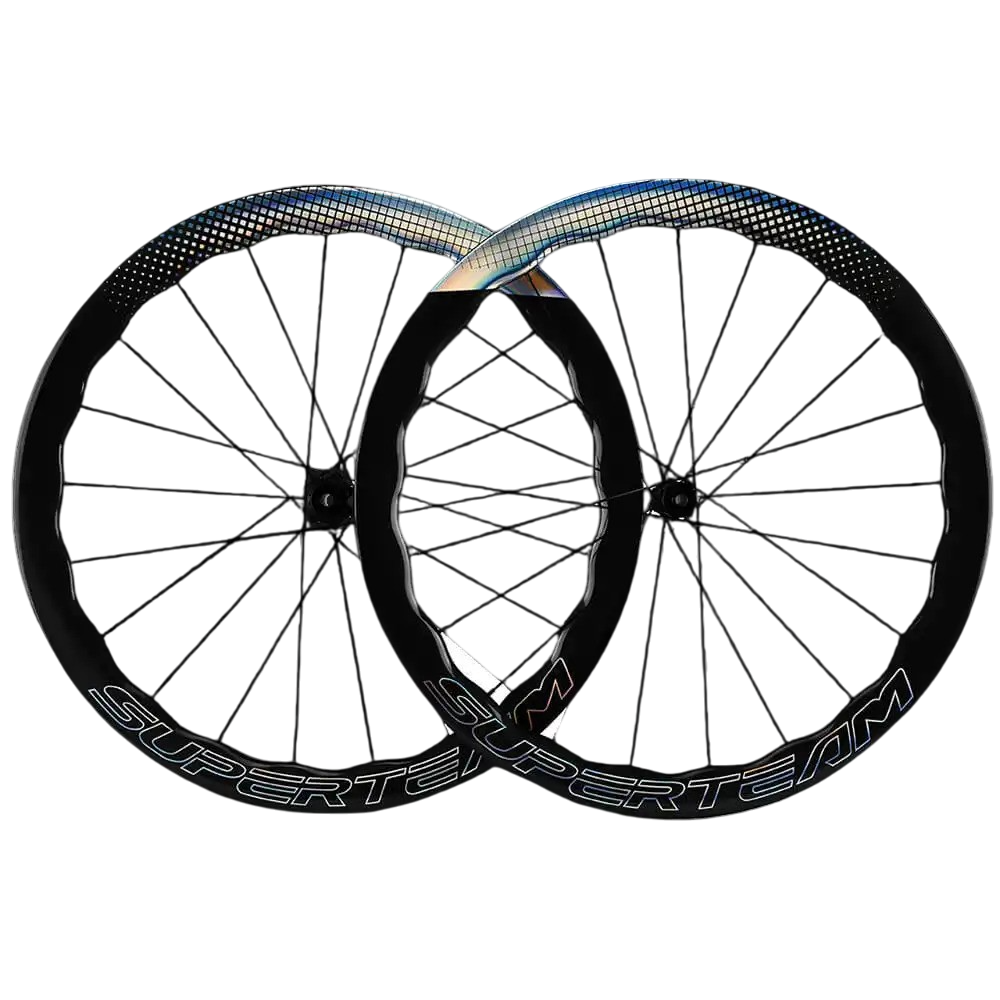 SuperTeam Classic PRO D28-50 Carbon Disc Brake Wheels | Shine Decals
