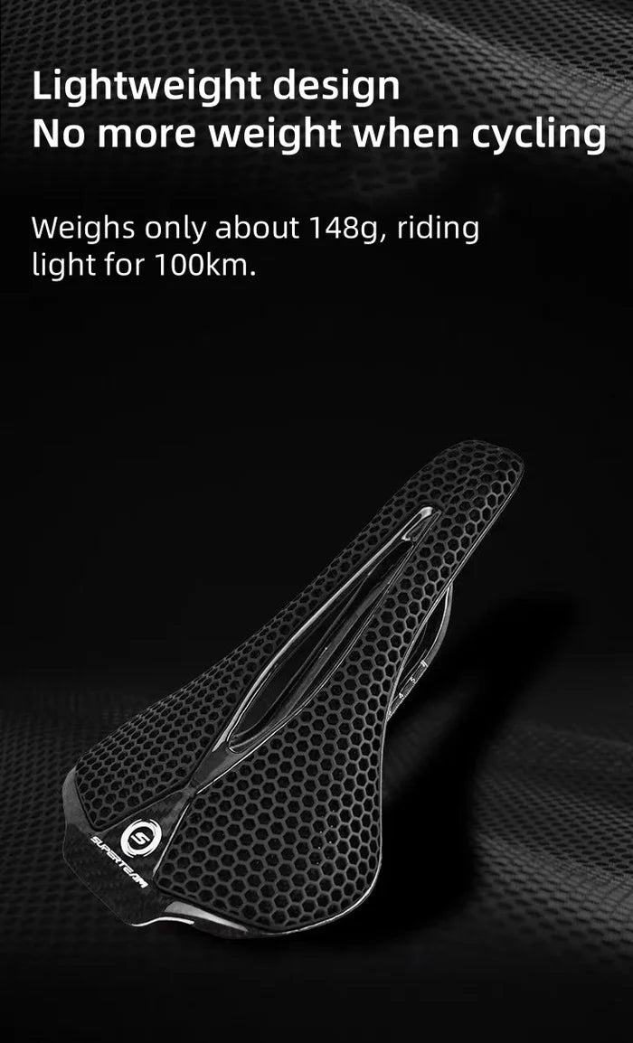 Superteam Air Full Carbon 3D Printed Short Nose Saddle