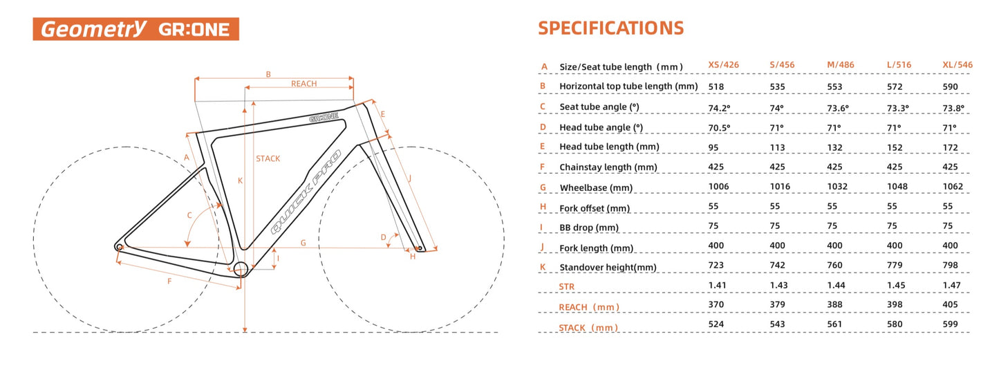 Quickpro GR:ONE Carbon Road Bike Frameset | UCI Approved | Custom Paint