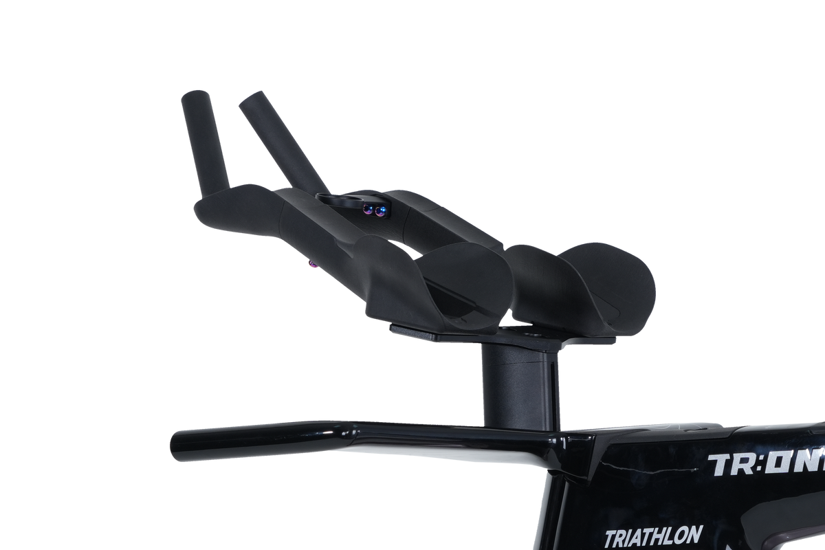 Quick Pro TR:ONE aero cockpit, side view (base bar shown for reference)