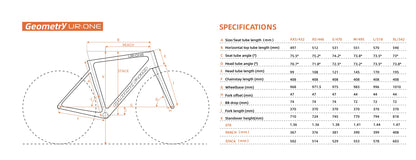 Quickpro UR:ONE Carbon Road Bike Frameset | UCI Approved | Custom Paint