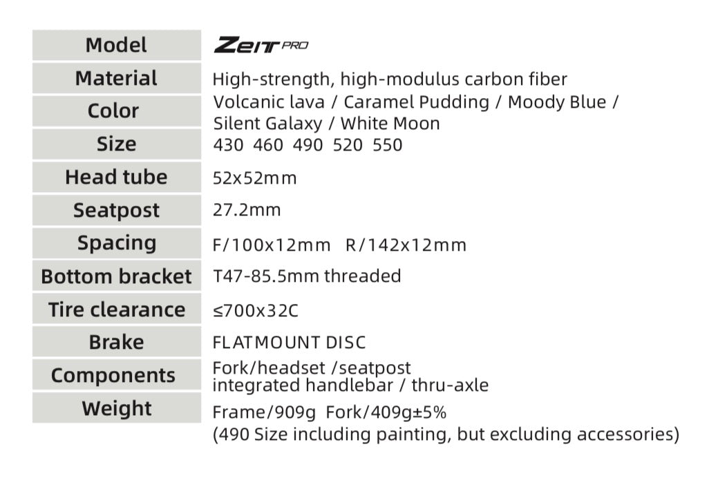Quickpro ZEIT PRO Carbon Road Bike Frameset | UCI Approved | Custom Paint