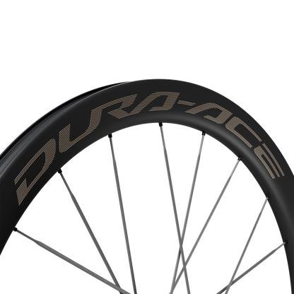 Dura-Ace C50 carbon rim with carbon spokes