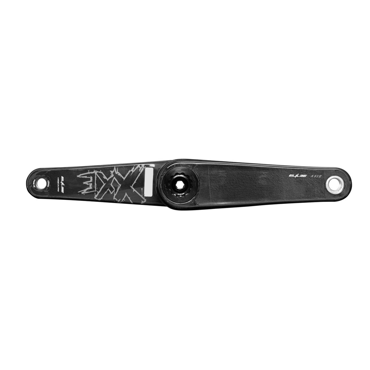 Elilee X310 XC-MTB carbon crank arms, side view