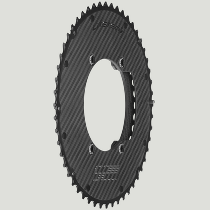 LiteTech Aero carbon chainring, side view