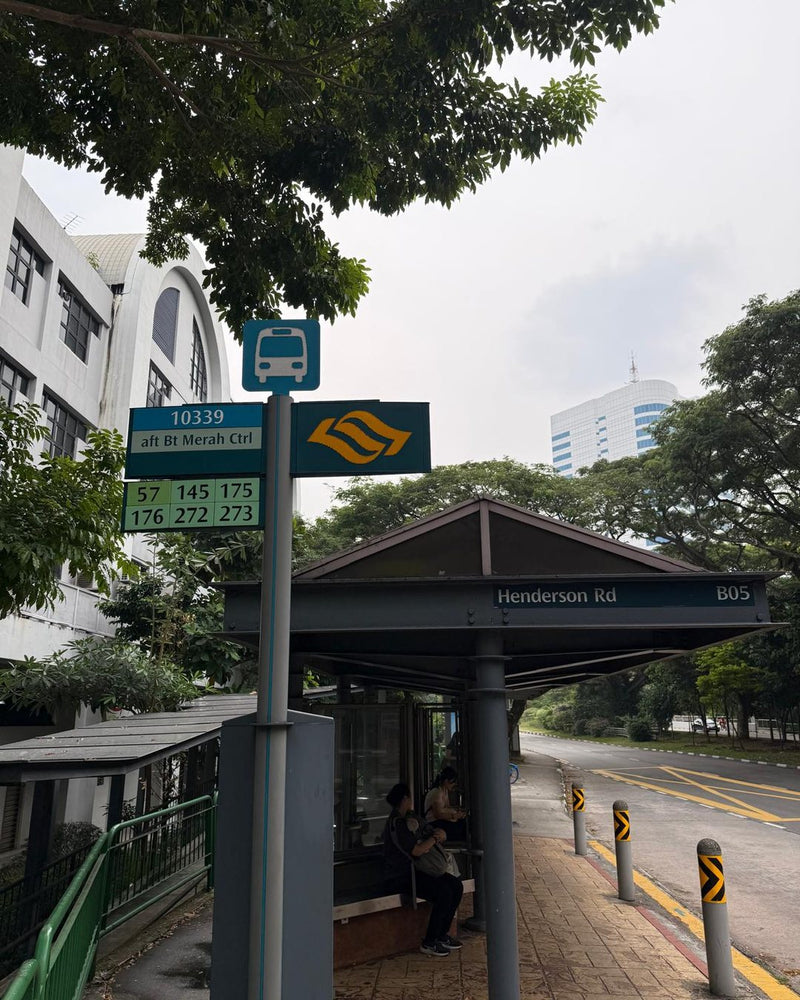 Bus stop 10339 on Henderson Road, after Bukit Merah Central