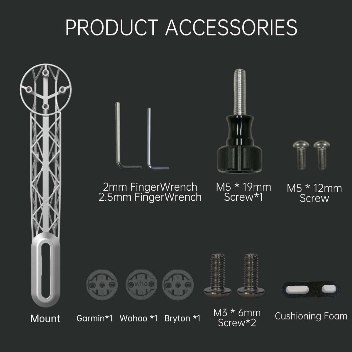 What comes in the box with the Samassi titanium mount