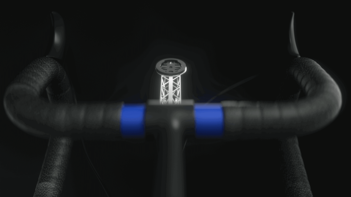 Samassi titanium computer mount on an integrated handlebar