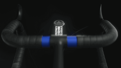 Samassi titanium computer mount on an integrated handlebar