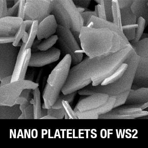Tungsten disulfide (WS2) nano platelets in SILCA Super Secret