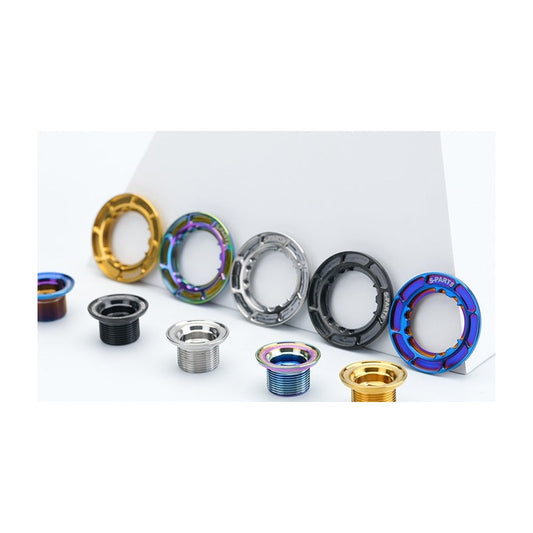 S-Parts titanium crank bolt and cap set for Elilee XXE in different colours