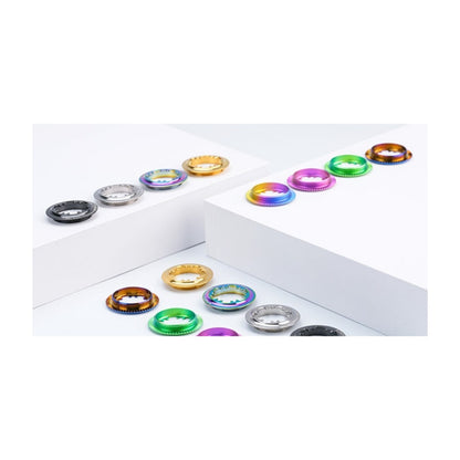S-Parts titanium Center Lock lockrings in different colours