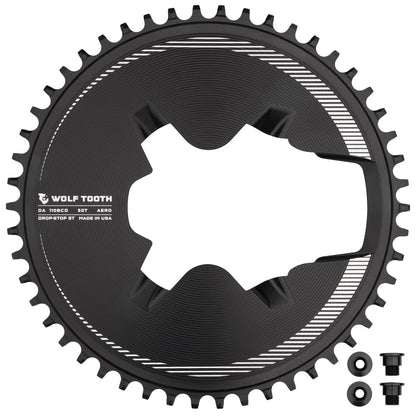 Wolf Tooth Aero Direct Mount chainring for Shimano Dura-Ace R9200, 50T