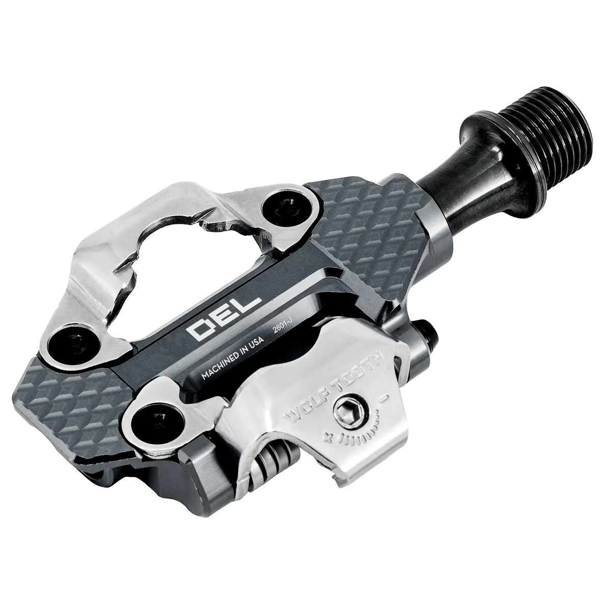 Wolf Tooth MK0 DEL titanium axle clipless pedal, Shadow Gray